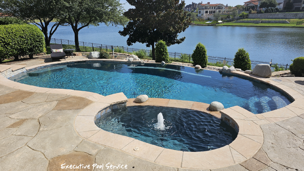 photo of pool renovation in McKinney, Texas
